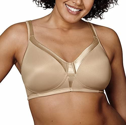 imagePLAYTEX Womens 18 Hour Silky Soft Wireless Bra Smoothing FullCoverage TShirt Bra Single and 2Pack2 Pack Nude