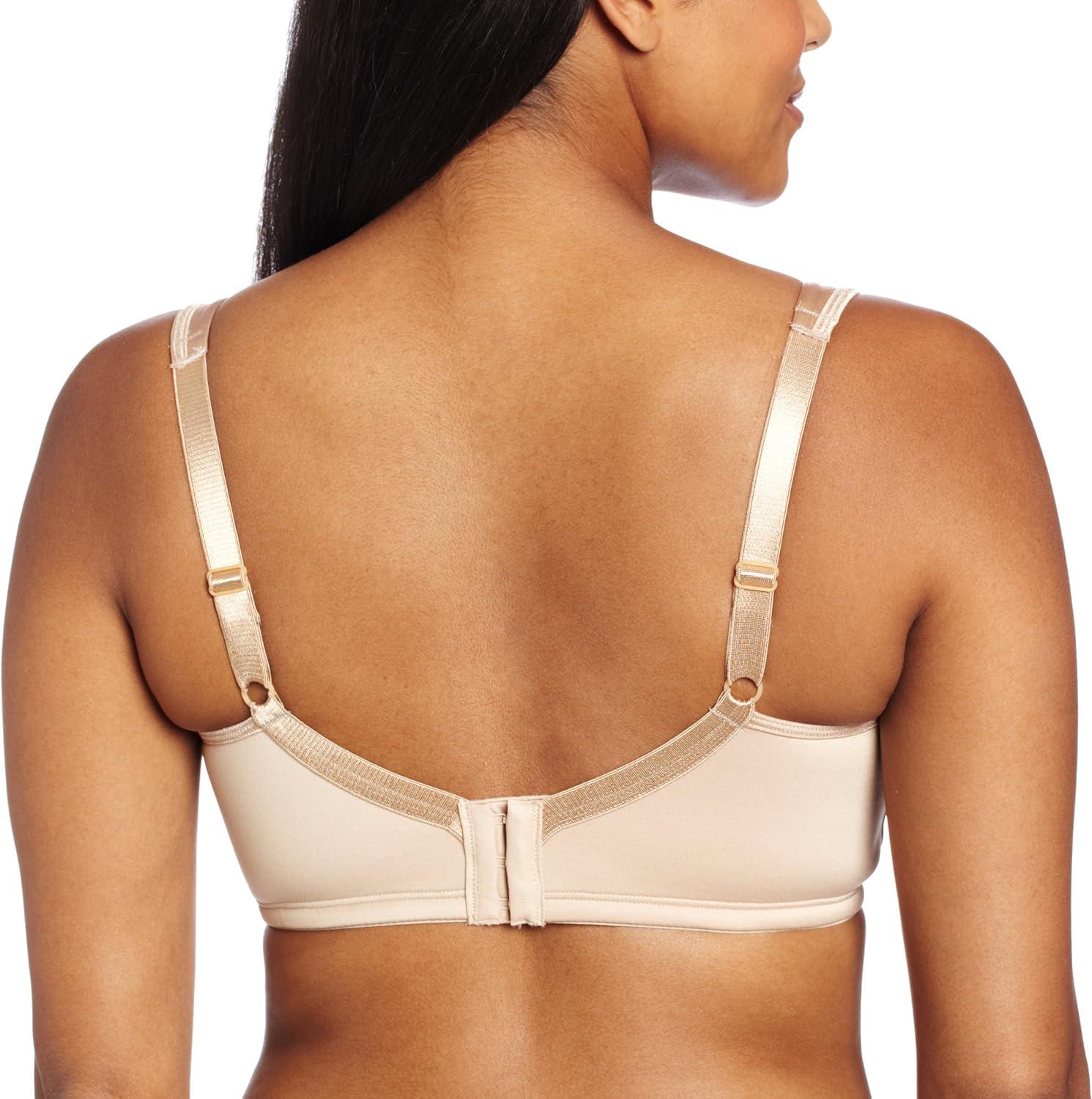 imagePLAYTEX Womens 18 Hour Silky Soft Wireless Bra Smoothing FullCoverage TShirt Bra Single and 2Pack2 Pack Nude