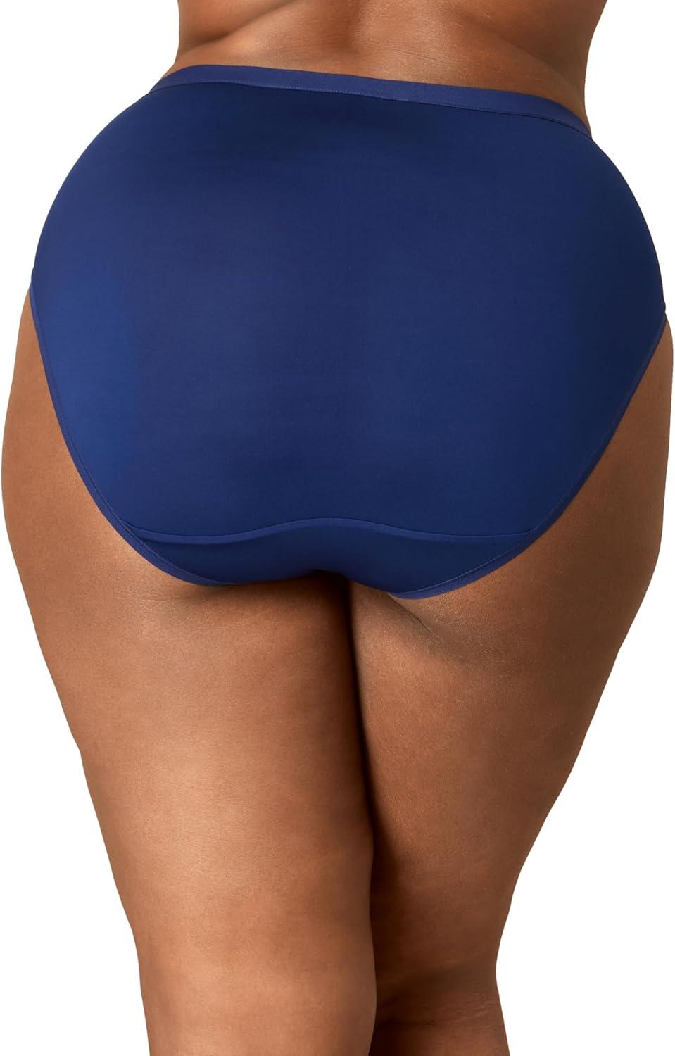 imagePLAYTEX Womens Microfiber Underwear wHigh Cut 3Pack Plus Size Panties Available Cool Comfort StayPut DesignDigital RoseSail Away NavyNoten Floral Print