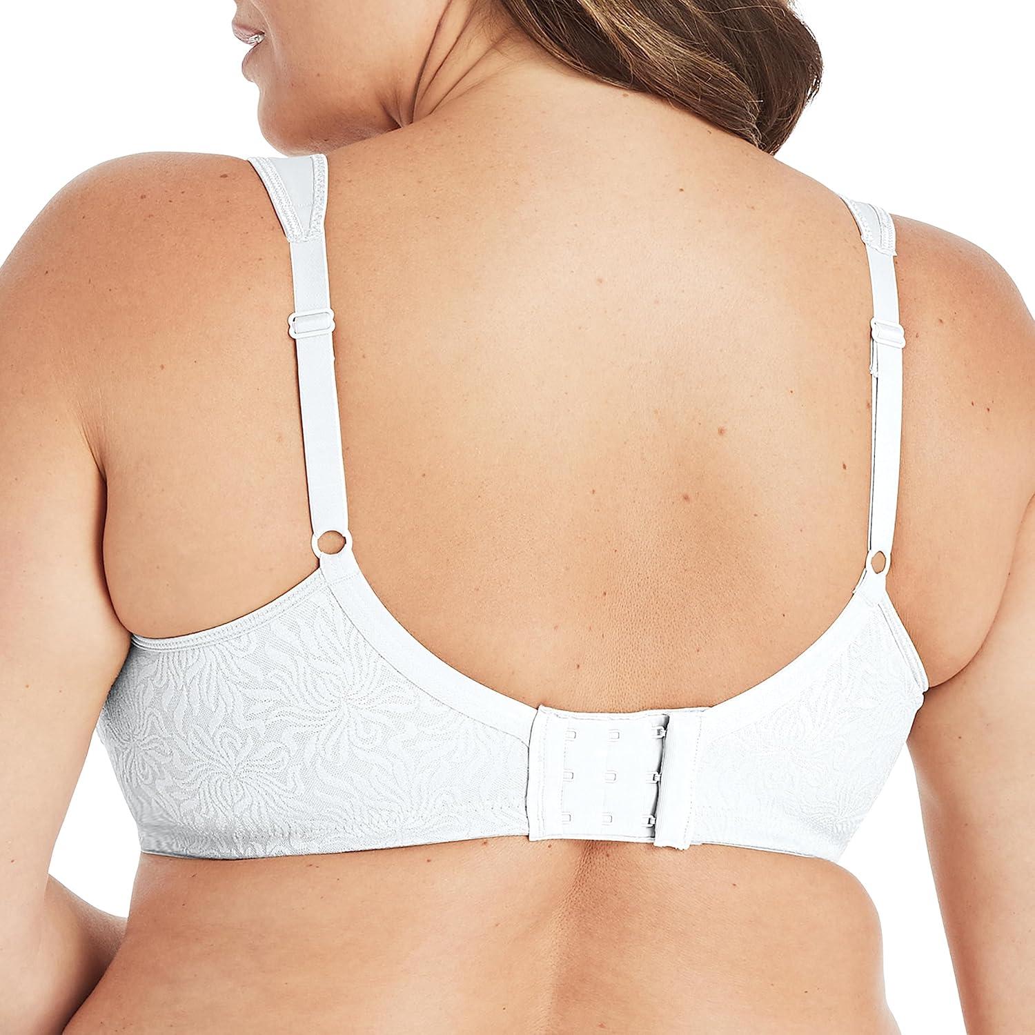 imagePlaytex Womens 18 Hour Side ampamp Back Smoothing Cooling Wireless TShirt Bra with 4Way TruSUPPORTWhite