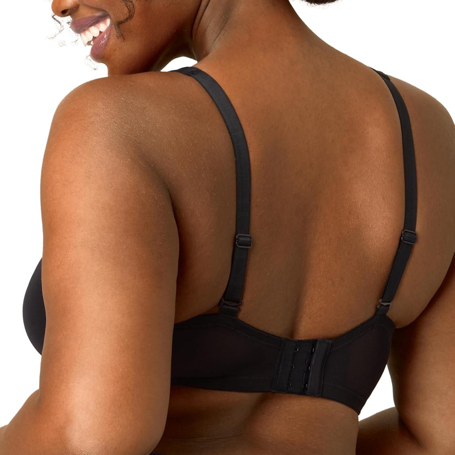 imagePlaytex Womens Underwire Bra Dreamwire PlusSize Bras Available Convertible Straps MoistureWicking 4810Dressed in Black