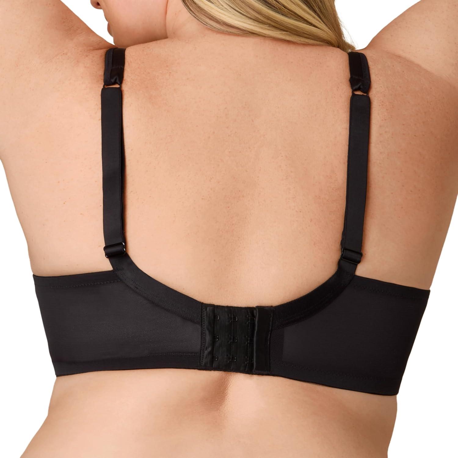 imagePlaytex Womens Underwire Bra PlusSize Bras Available Full Coverage Convertible Supportive Lace 4805Dressed in Black