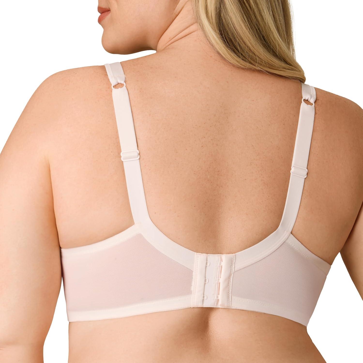imagePlaytex Womens Underwire Bra PlusSize Bras Available Full Coverage Convertible Supportive Lace 4805Heirloom White
