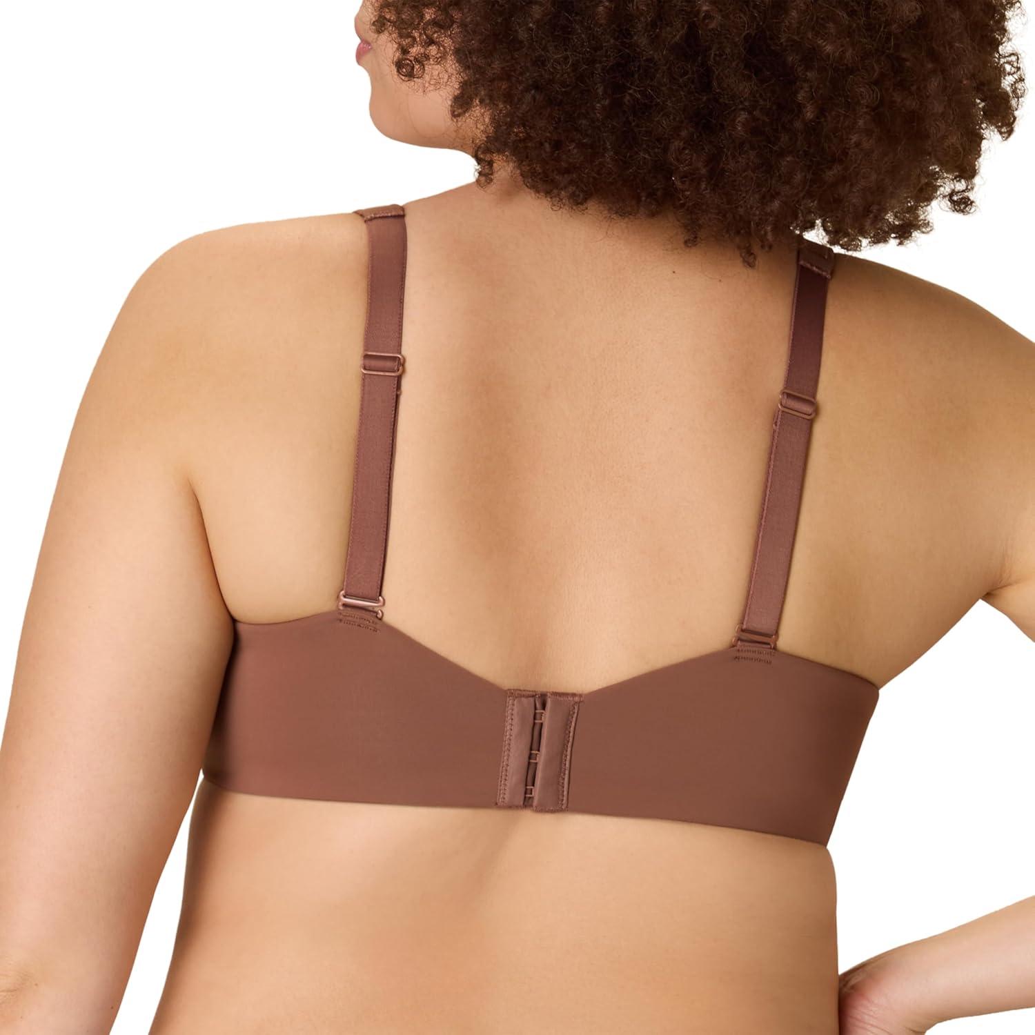 imagePlaytex Womens Underwire Bra PlusSize TShirt Bras Available Full Coverage MoistureWicking 4807Bronzed Chestnut