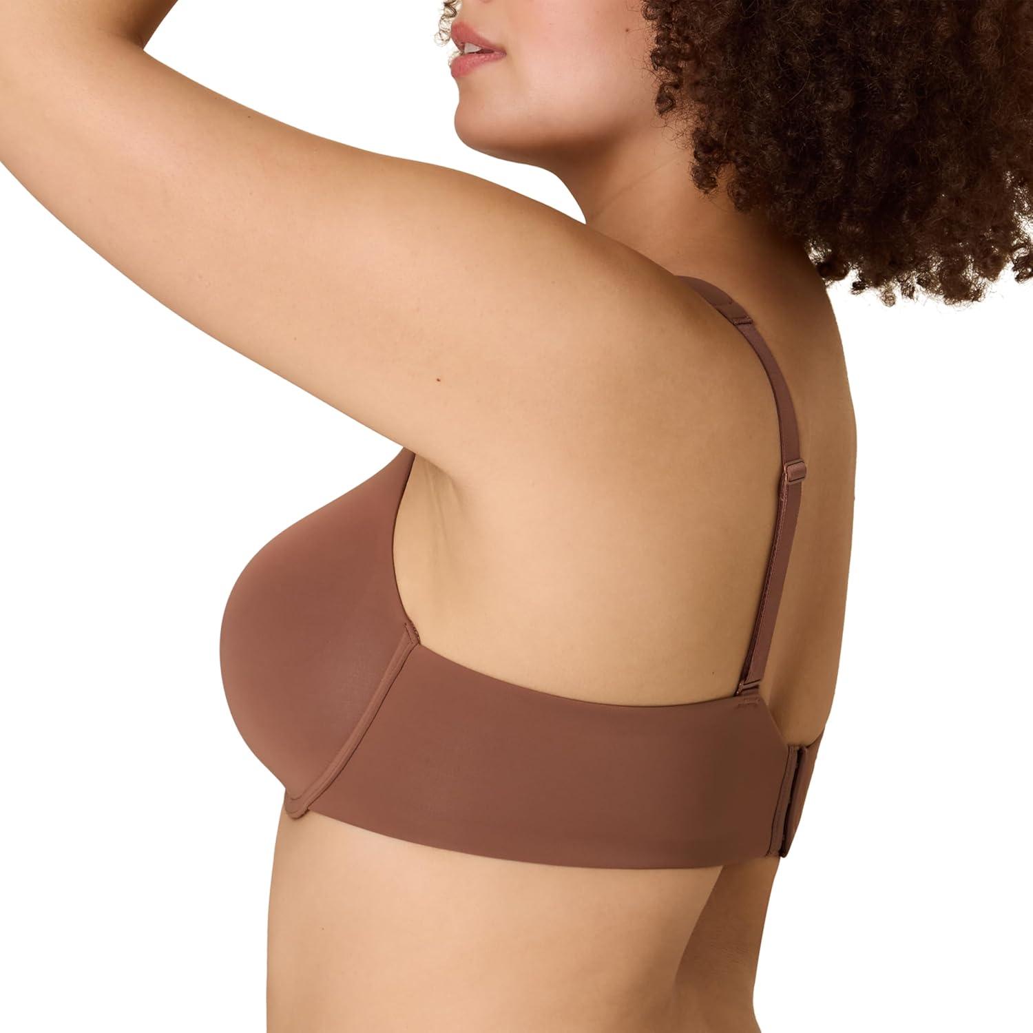 imagePlaytex Womens Underwire Bra PlusSize TShirt Bras Available Full Coverage MoistureWicking 4807Bronzed Chestnut
