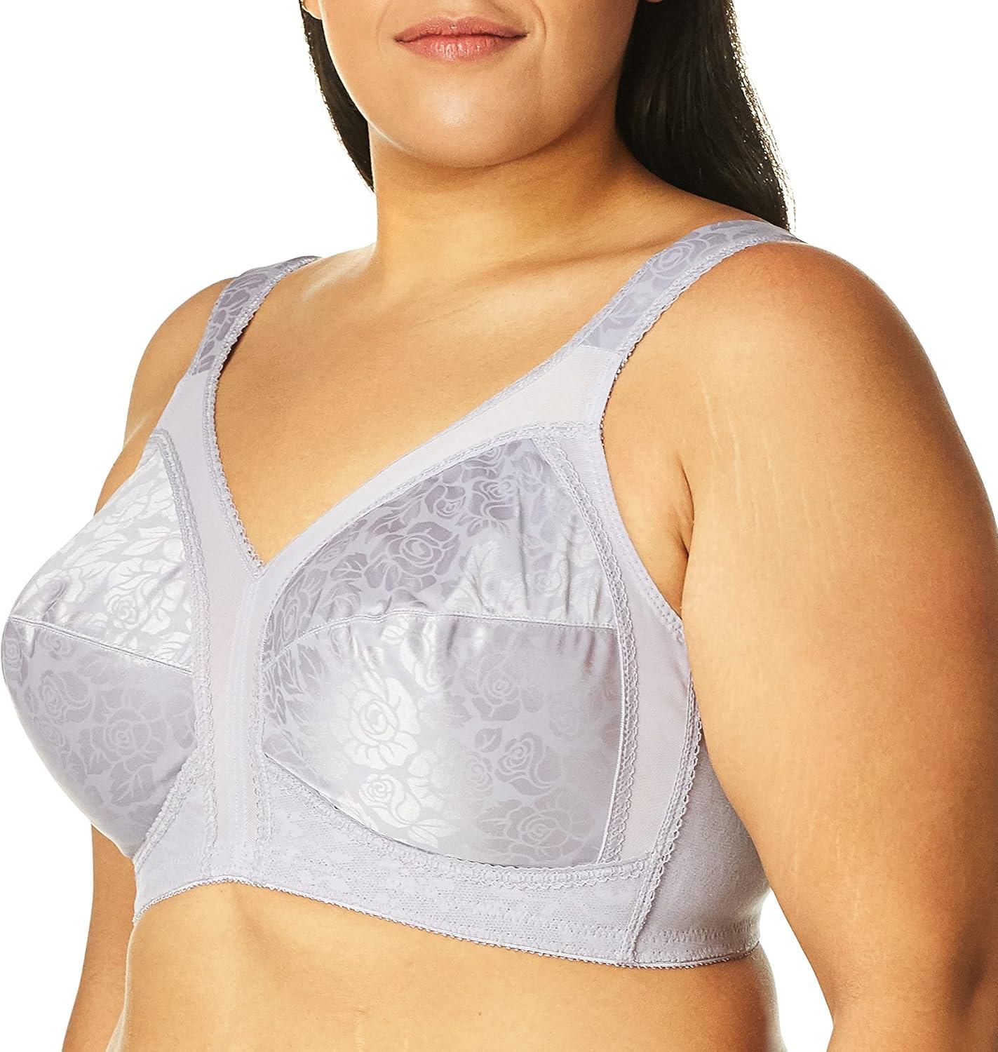 imagePlaytex Womens Wireless Bra 18 Hour PlusSize Bras Available Full Coverage Smoothing 4693 Single or 2PackAmethyst Quartz