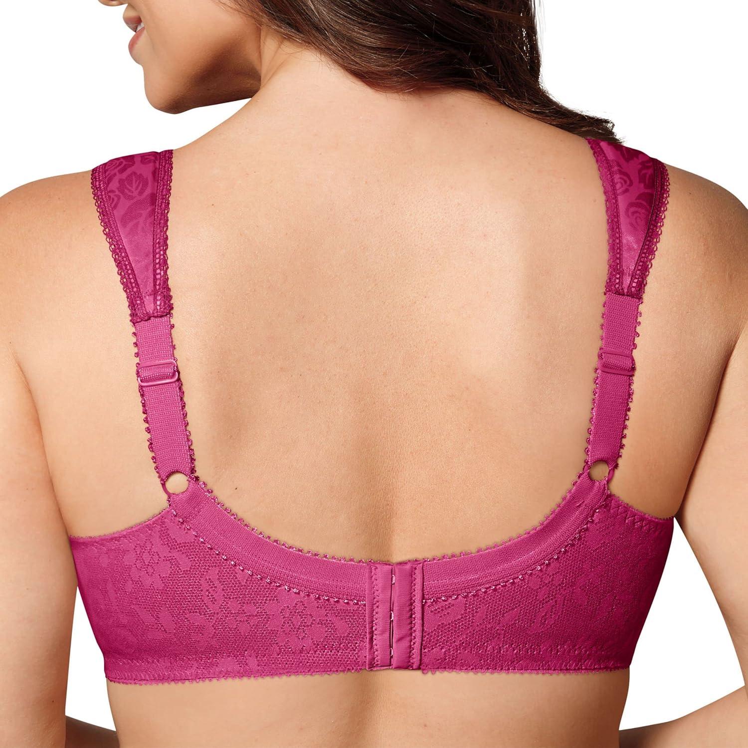 imagePlaytex Womens Wireless Bra 18 Hour PlusSize Bras Available Full Coverage Smoothing 4693 Single or 2PackBasic Signature Berry