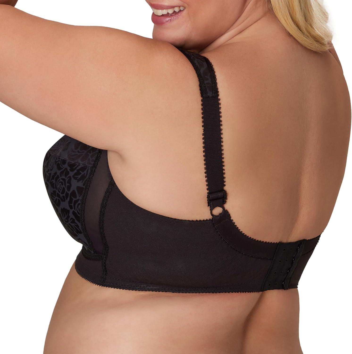 imagePlaytex Womens Wireless Bra 18 Hour PlusSize Bras Available Full Coverage Smoothing 4693 Single or 2PackBlack