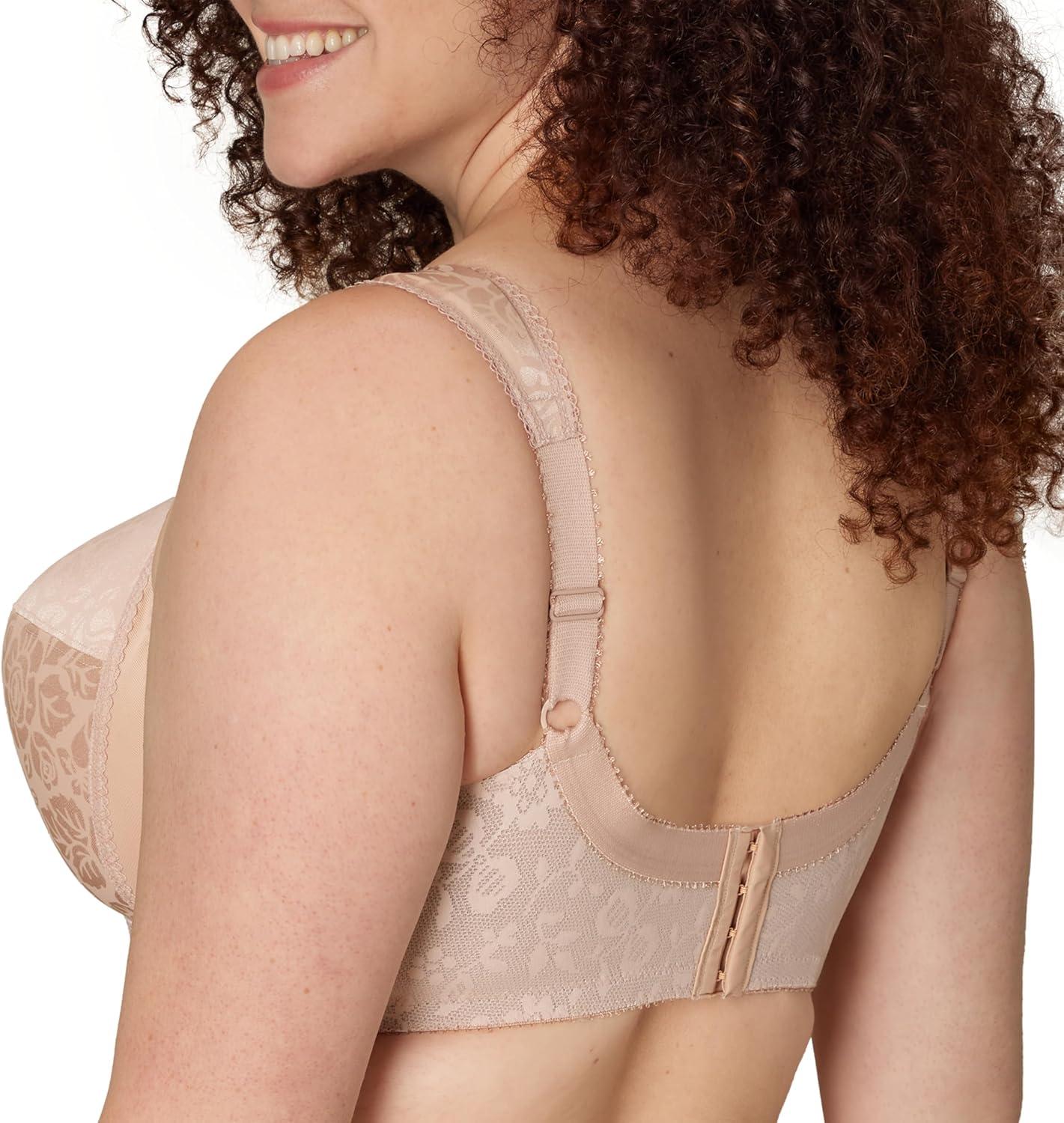 imagePlaytex Womens Wireless Bra 18 Hour PlusSize Bras Available Full Coverage Smoothing 4693 Single or 2PackCafe Au Lait Nude