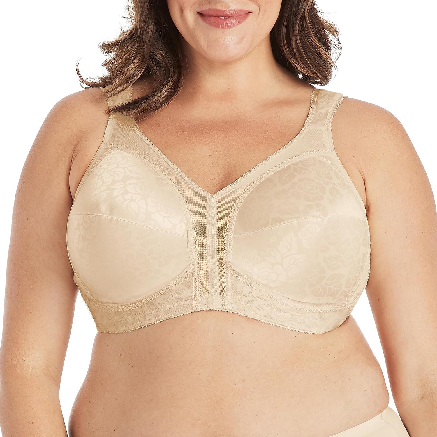 imagePlaytex Womens Wireless Bra 18 Hour PlusSize Bras Available Full Coverage Smoothing 4693 Single or 2PackNatural BeigeNatural Beige 2pack
