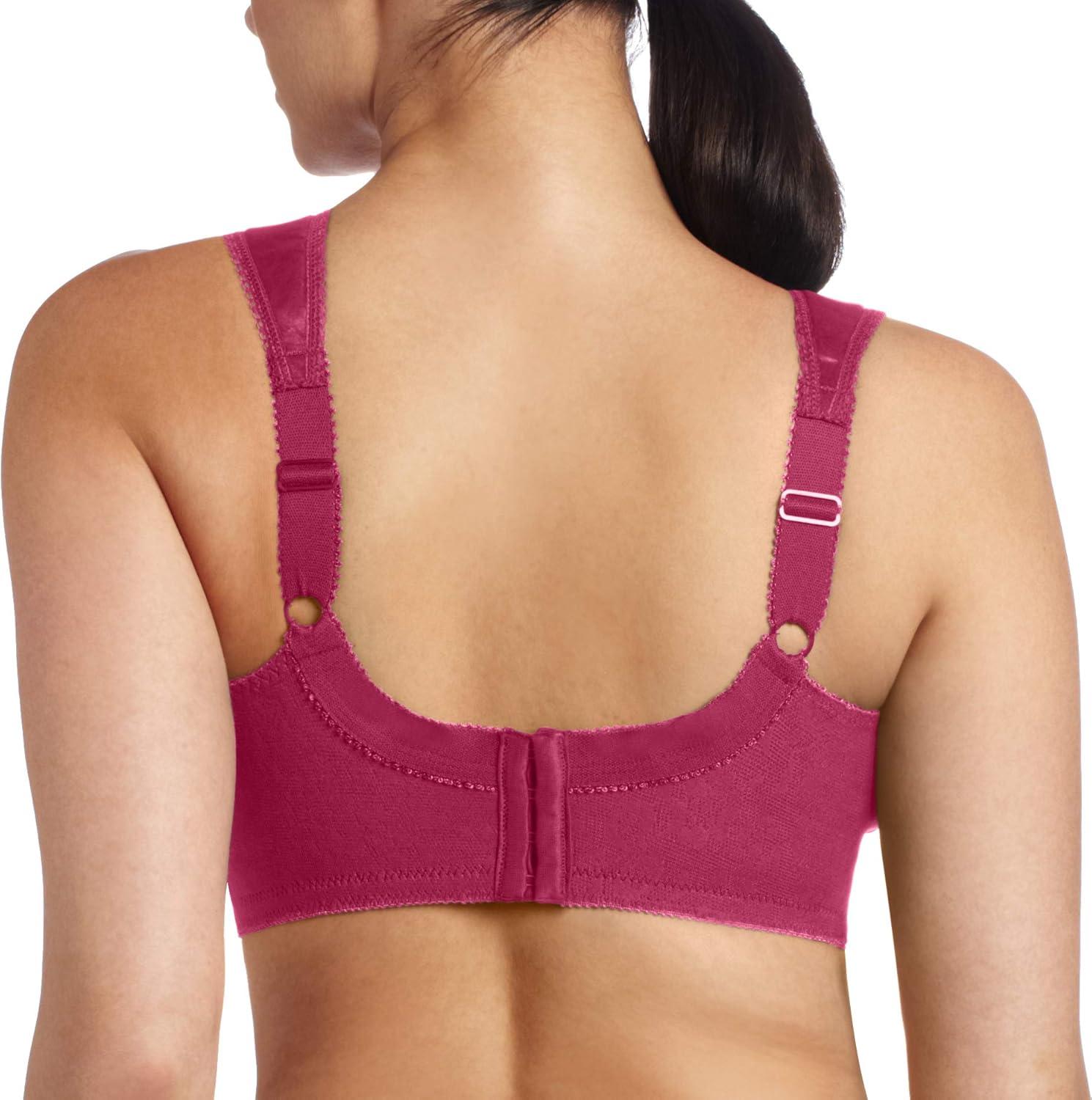 imagePlaytex Womens Wireless Bra 18 Hour PlusSize Bras Available Full Coverage Smoothing 4693 Single or 2PackNew Signature Berry