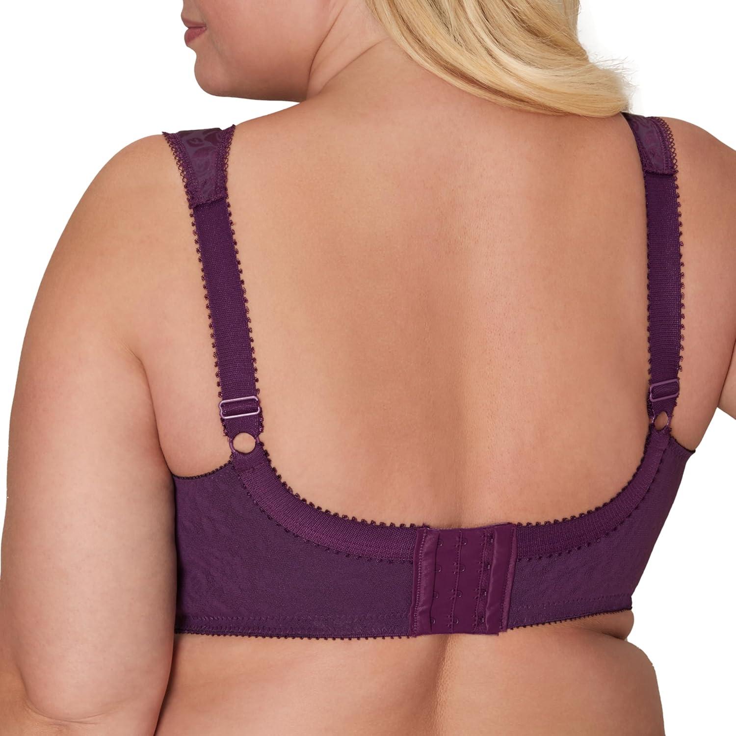 imagePlaytex Womens Wireless Bra 18 Hour PlusSize Bras Available Full Coverage Smoothing 4693 Single or 2PackPlum Majestic