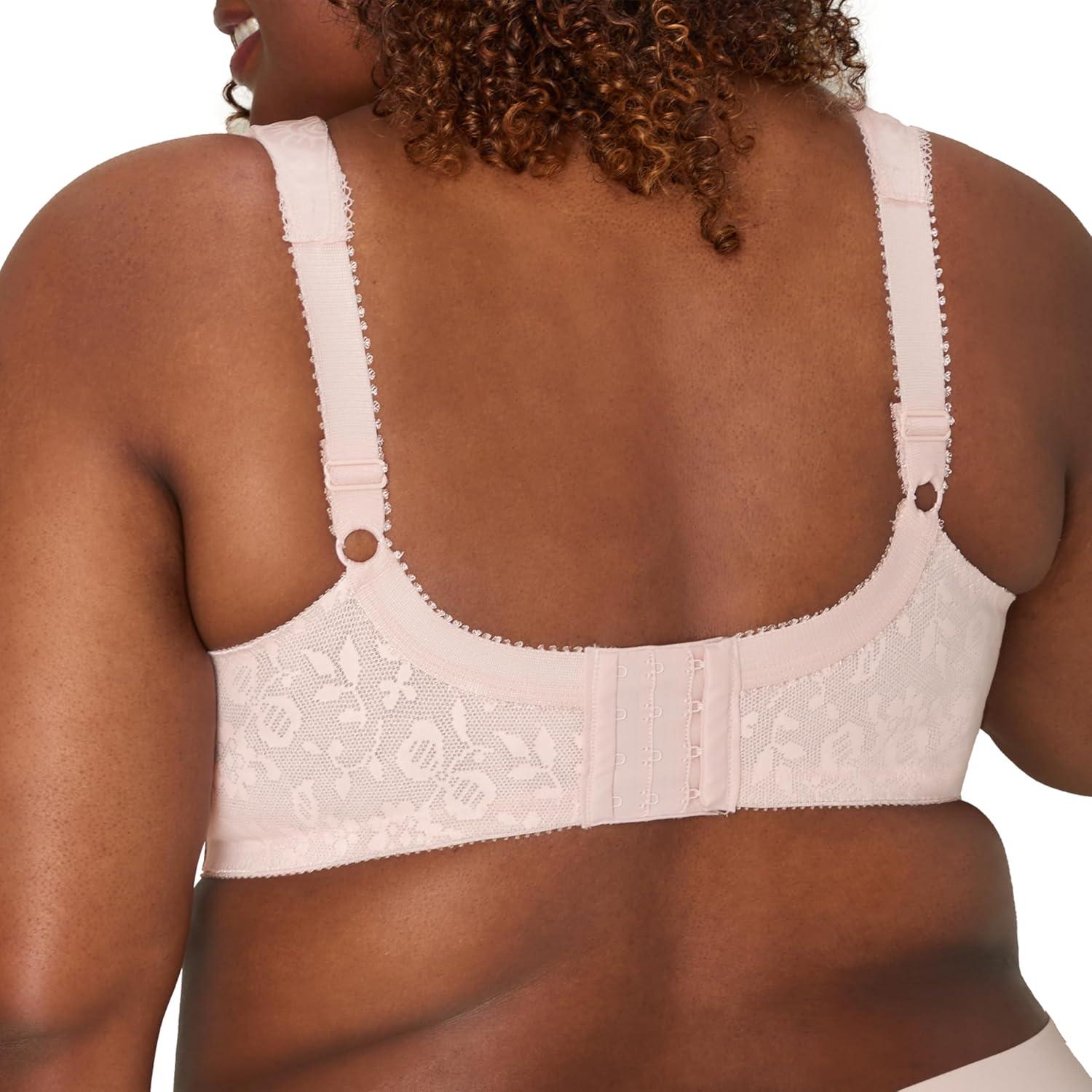 imagePlaytex Womens Wireless Bra 18 Hour PlusSize Bras Available Full Coverage Smoothing 4693 Single or 2PackPretty Blush