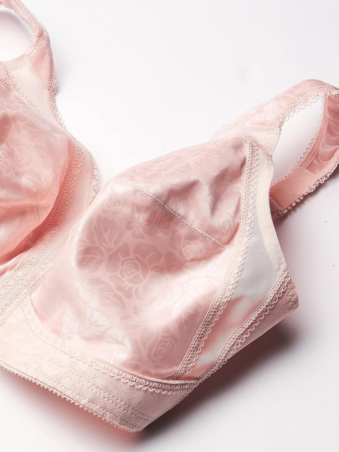 imagePlaytex Womens Wireless Bra 18 Hour PlusSize Bras Available Full Coverage Smoothing 4693 Single or 2PackPretty BlushCafe Au Lait 2pack