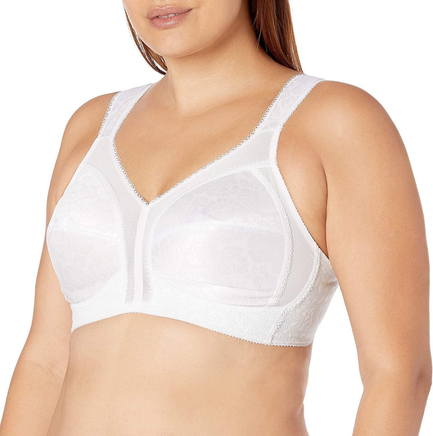 imagePlaytex Womens Wireless Bra 18 Hour PlusSize Bras Available Full Coverage Smoothing 4693 Single or 2PackPrivate Jet