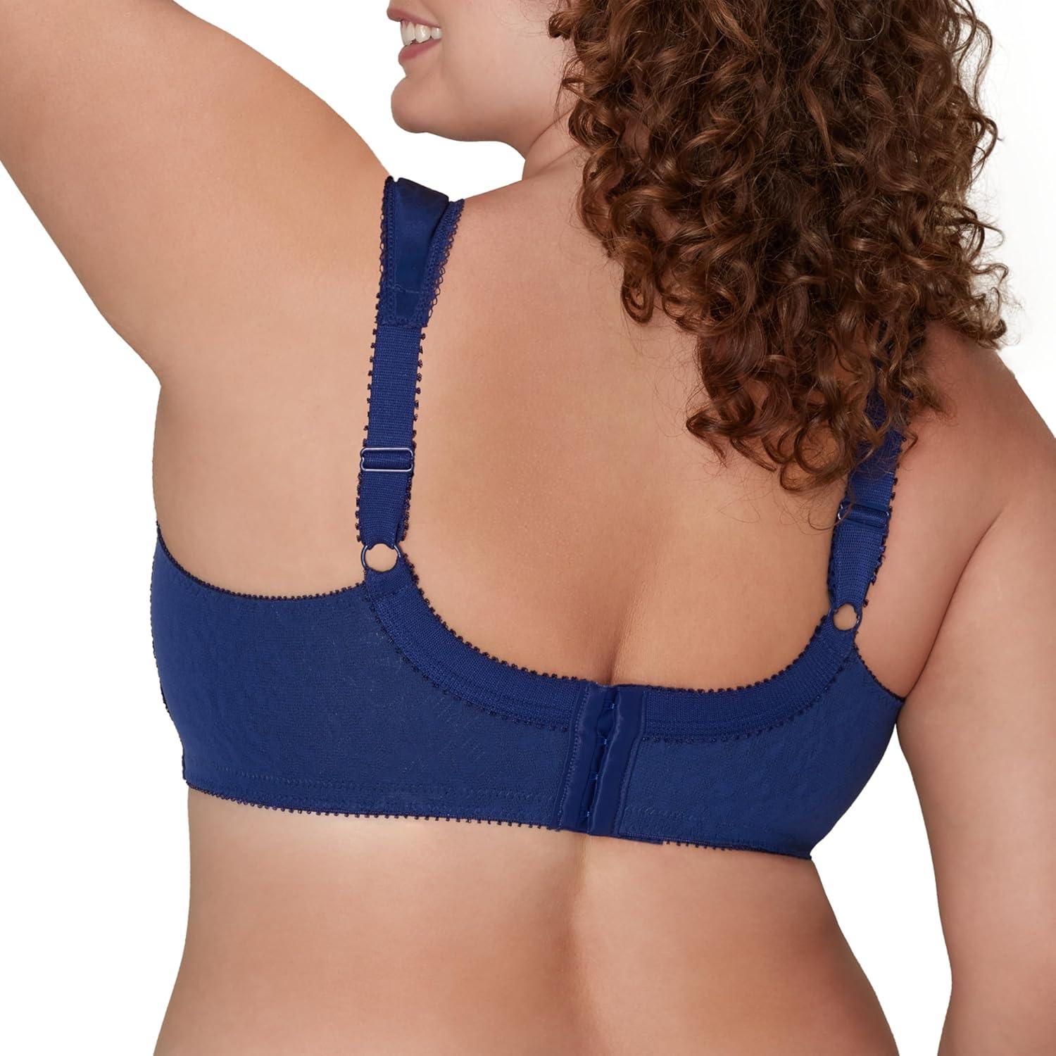 imagePlaytex Womens Wireless Bra 18 Hour PlusSize Bras Available Full Coverage Smoothing 4693 Single or 2PackSailor Blue