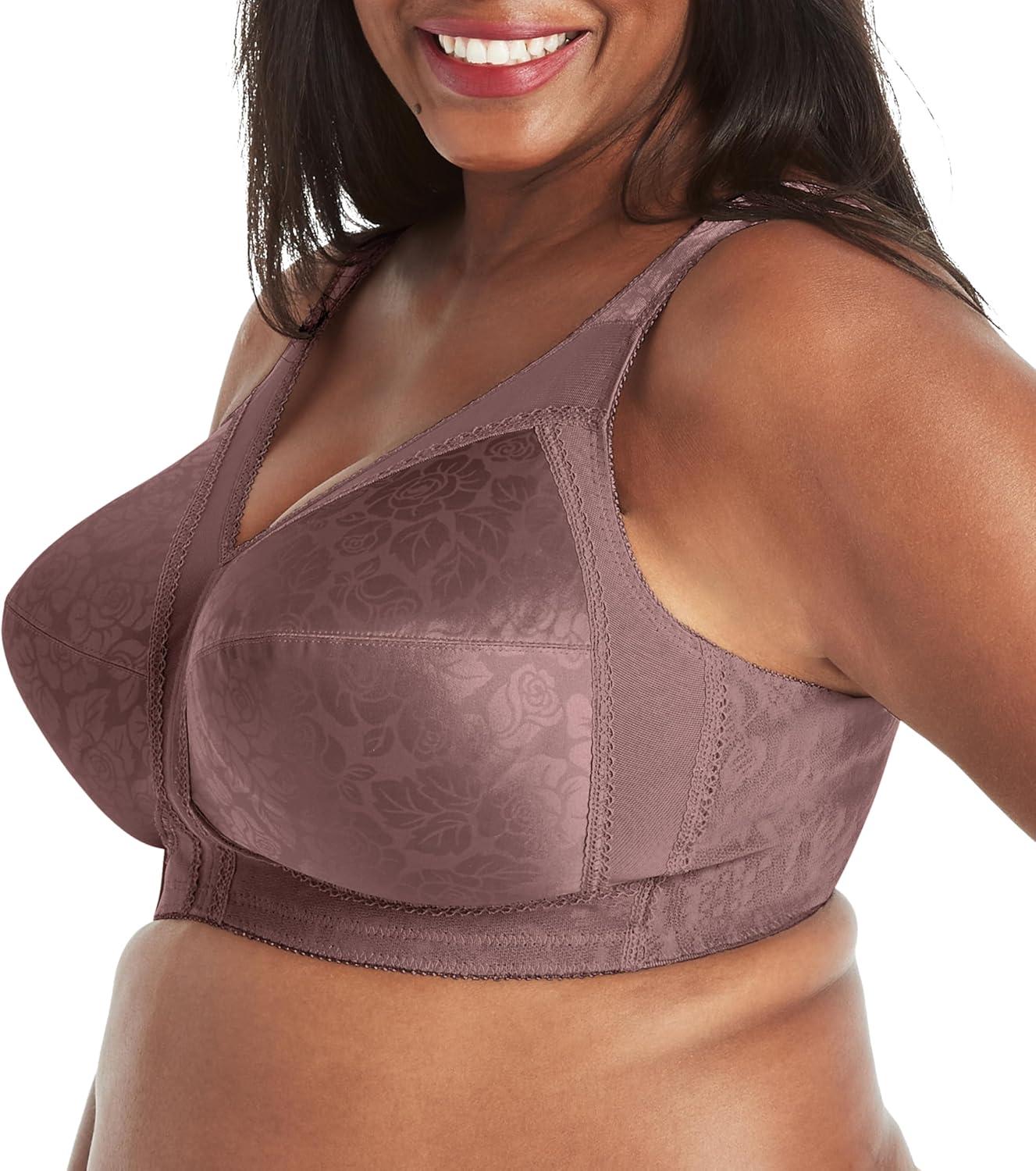 imagePlaytex Womens Wireless Bra 18 Hour PlusSize Bras Available Full Coverage Smoothing 4693 Single or 2PackSparrow Brown