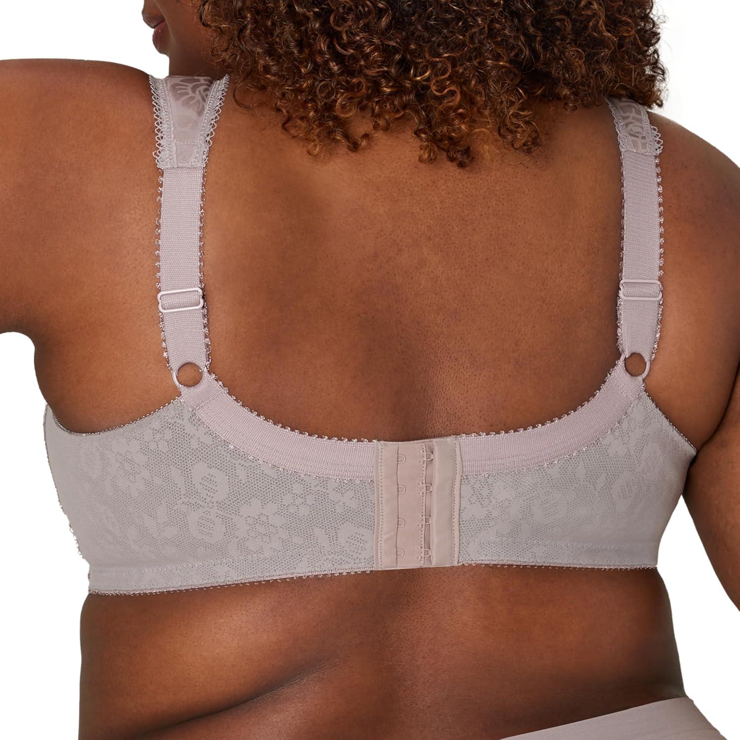 imagePlaytex Womens Wireless Bra 18 Hour PlusSize Bras Available Full Coverage Smoothing 4693 Single or 2PackWarm Steel