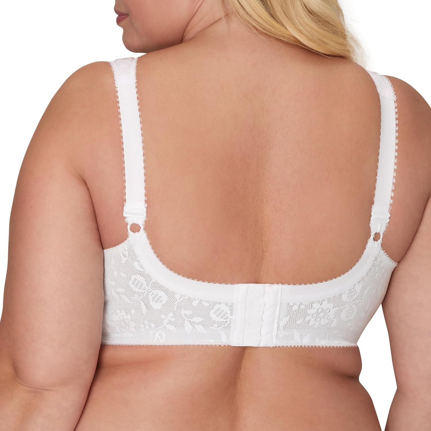 imagePlaytex Womens Wireless Bra 18 Hour PlusSize Bras Available Full Coverage Smoothing 4693 Single or 2PackWhiteNatural Beige 2pack