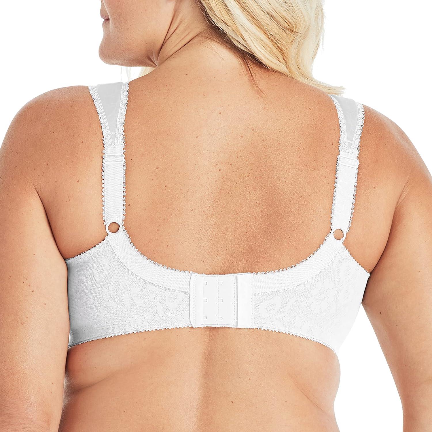 imagePlaytex Womens Wireless Bra 18 Hour PlusSize Bras Available Full Coverage Smoothing 4693 Single or 2PackWhiteWhite 2pack
