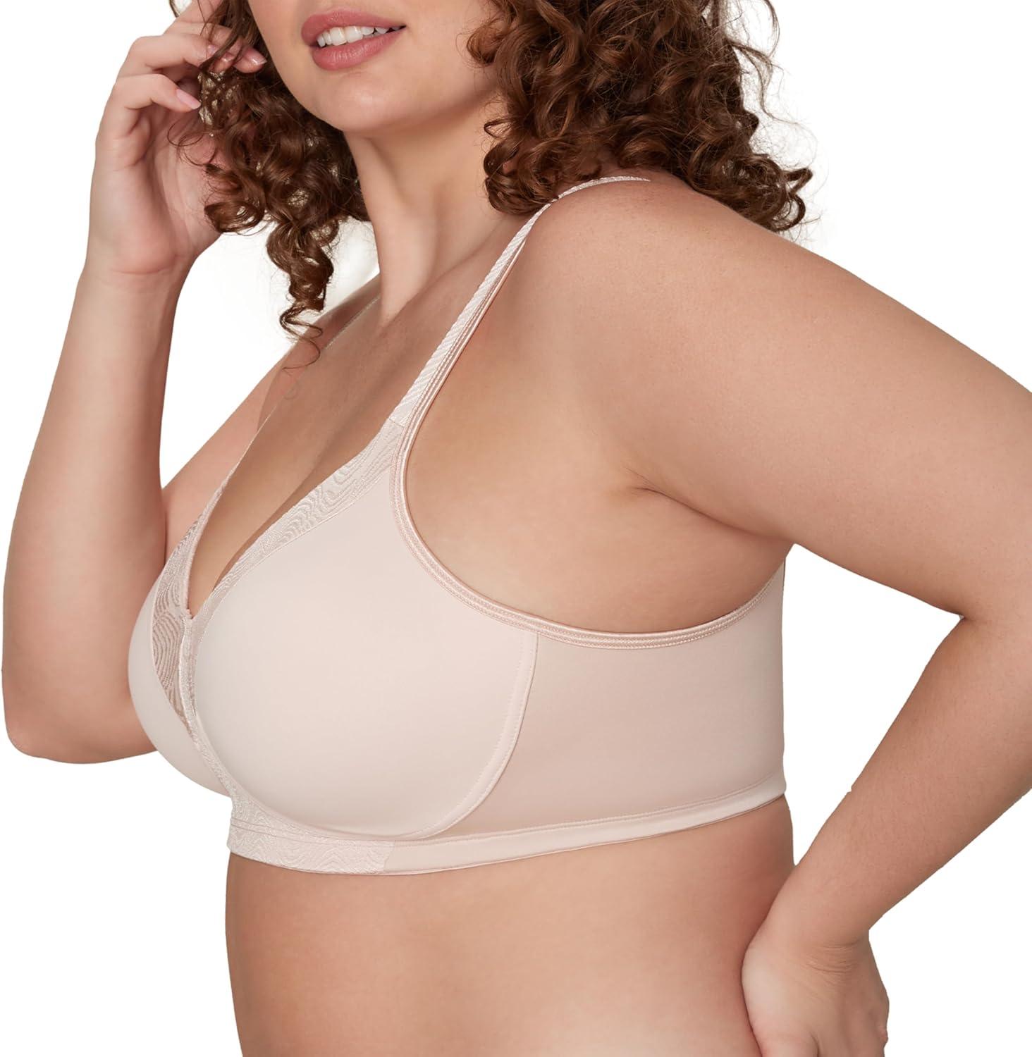 imagePlaytex Womens Wireless Bra 18 Hour TShirt Bras Available MoistureWicking Full Coverage SmoothingSandshell
