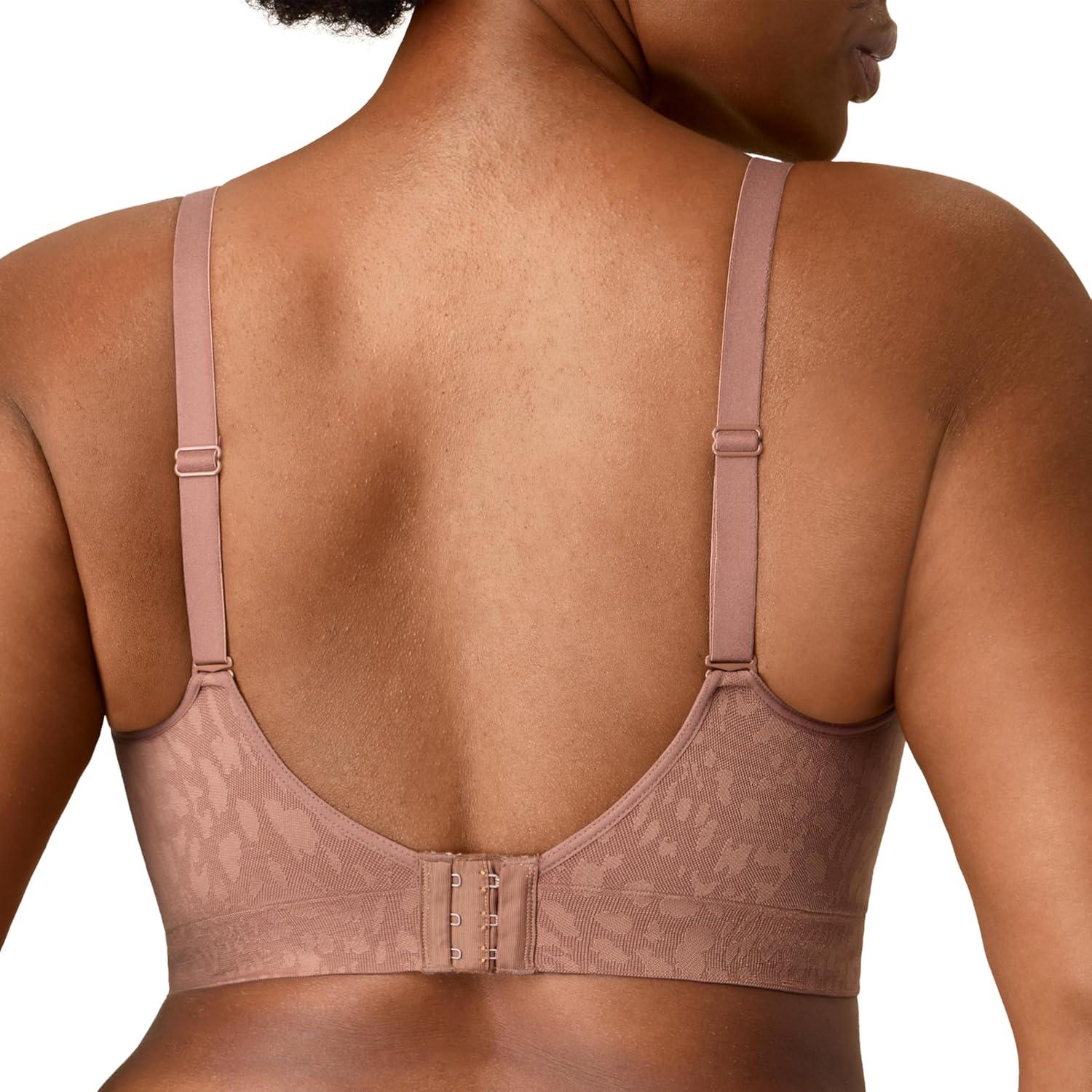 imagePlaytex Womens Wireless Bra Pack PlusSize Bras Available MoistureWicking Full Coverage Convertible 4752 2PackDressed in BlackBronzed Chestnut