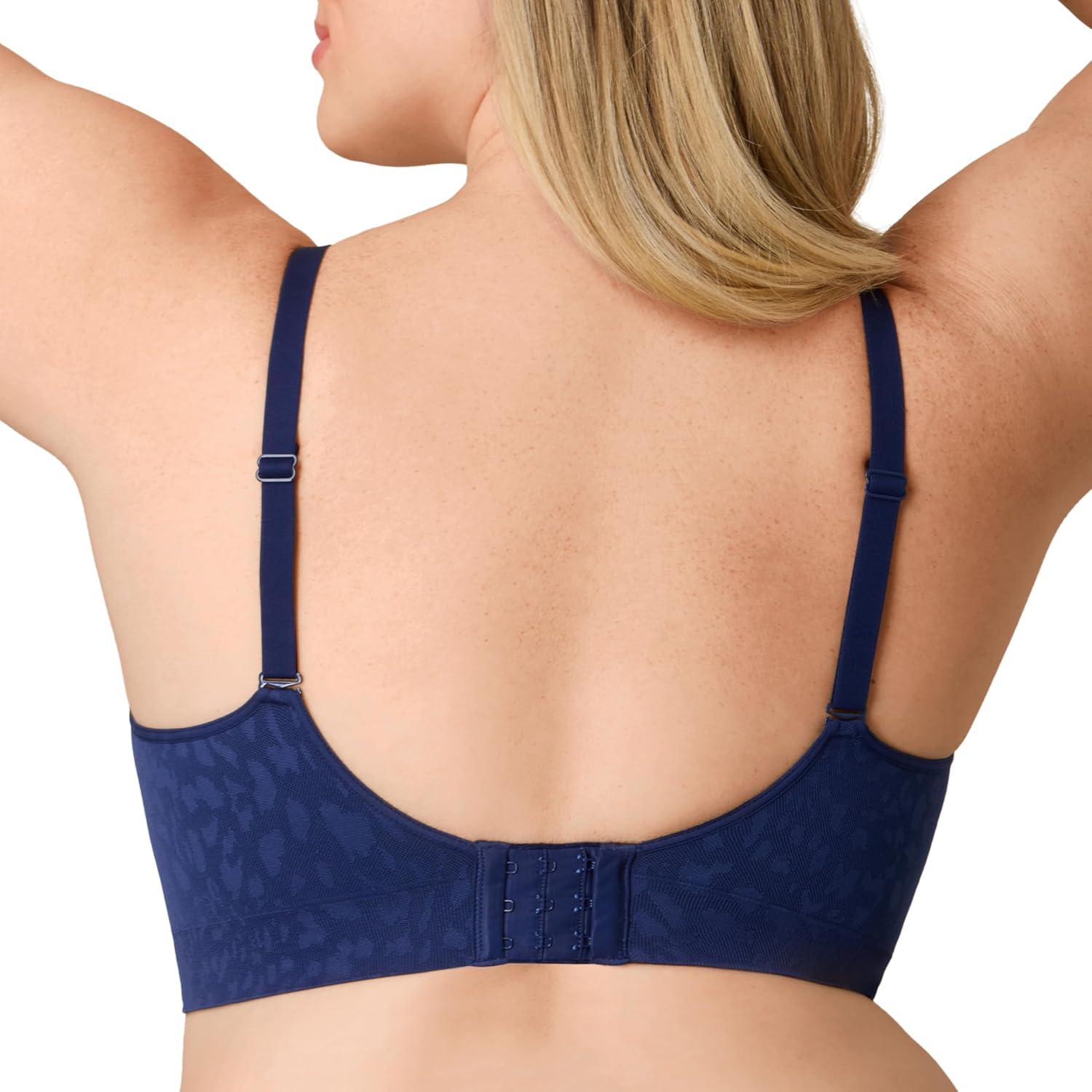imagePlaytex Womens Wireless Bra Pack PlusSize Bras Available MoistureWicking Full Coverage Convertible 4752 2PackSail Away Navy New Rain Cloud