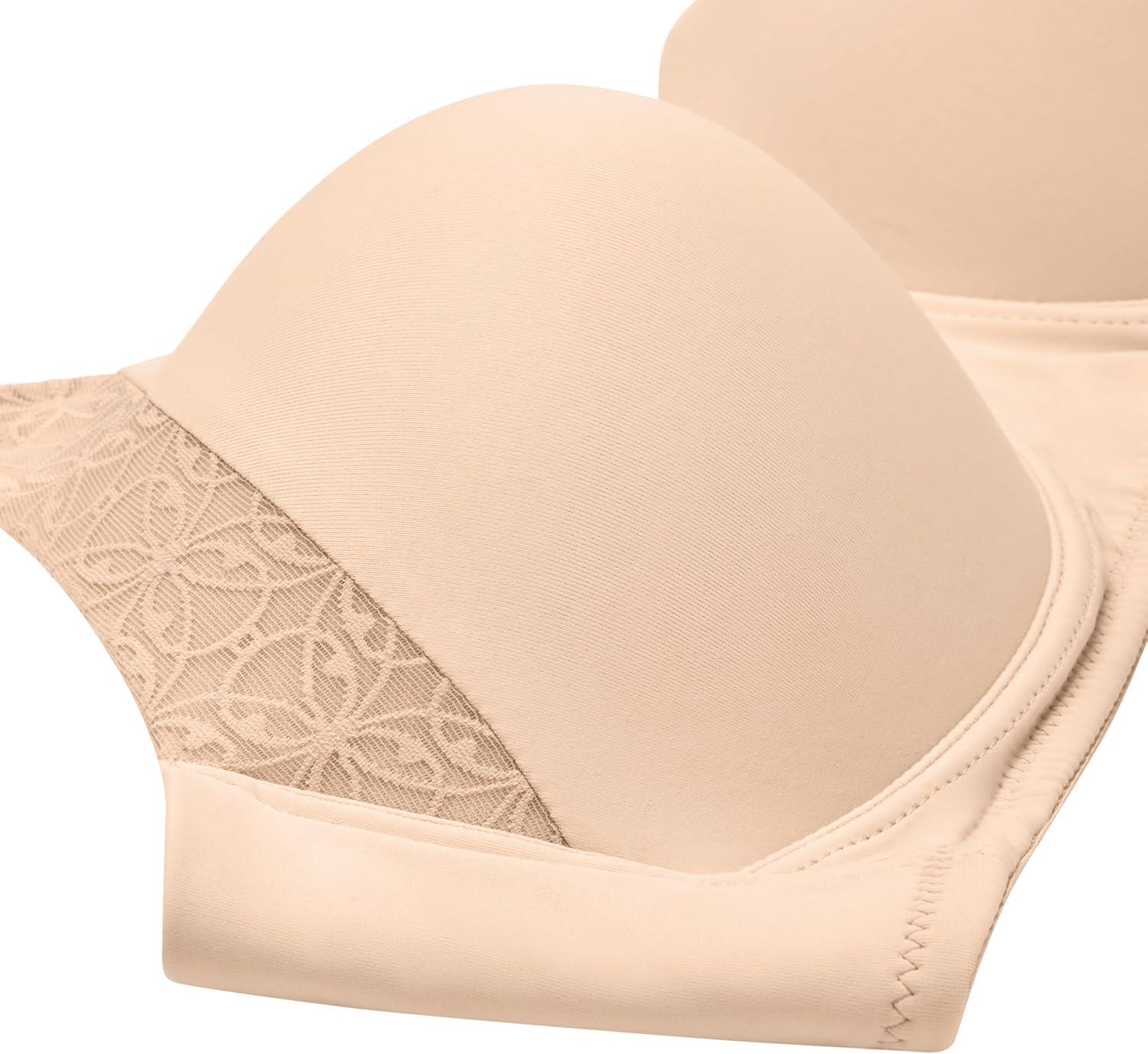 imagePlaytex Womens Wireless Bra PlusSize TShirt Bras Available Full Coverage MoistureWicking 4750Almond
