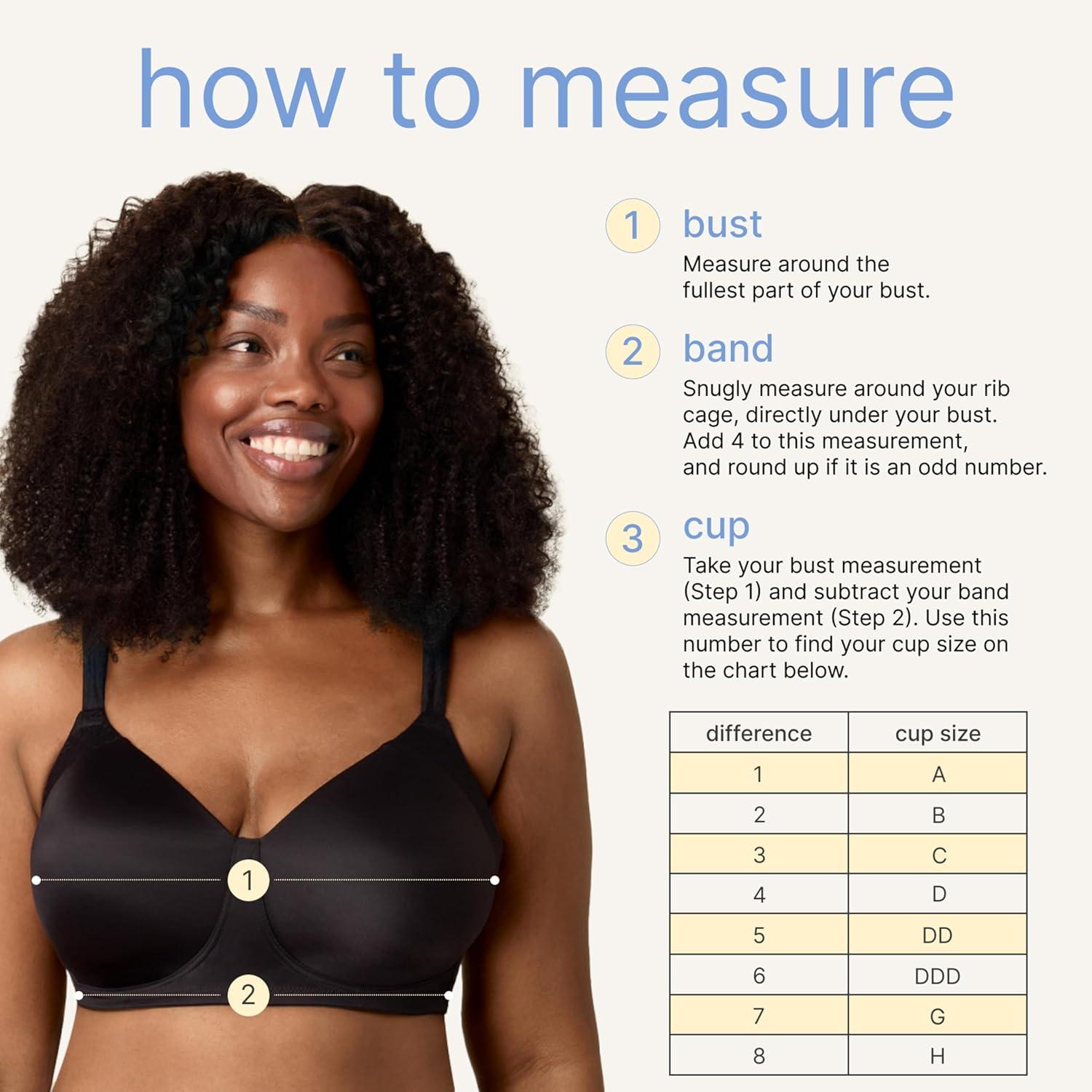 imagePlaytex Womens Wireless Bra PlusSize TShirt Bras Available Full Coverage MoistureWicking 4750Dark Iced Brown