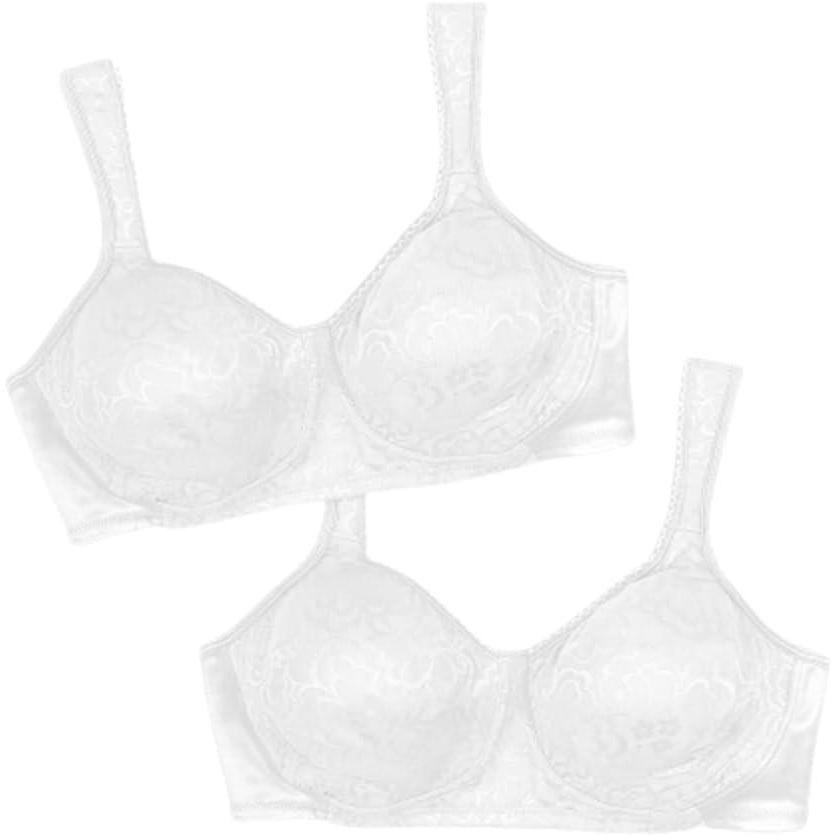imagePLAYTEX 18 Hour Ultimate Lift and Support WireFree BraWhiteWhite 2pack