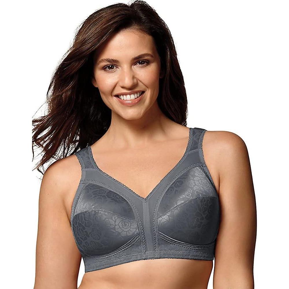 imagePlaytex Womens Wireless Bra 18 Hour PlusSize Bras Available Full Coverage Smoothing 4693 Single or 2PackPrivate Jet