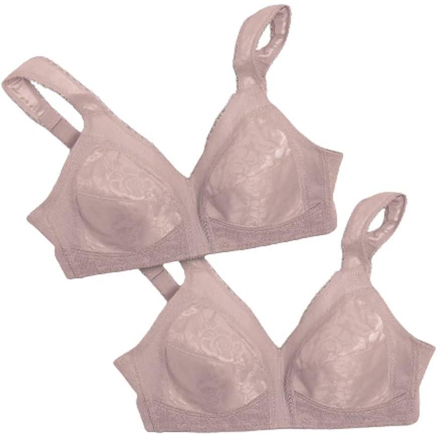 imagePlaytex Womens Wireless Bra 18 Hour PlusSize Bras Available Full Coverage Smoothing 4693 Single or 2PackToffeeToffee 2pack