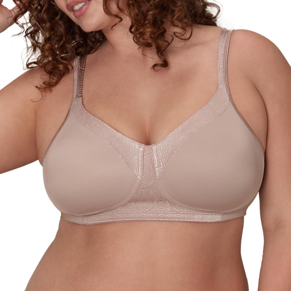 imagePlaytex Womens Wireless Bra 18 Hour TShirt Bras Available MoistureWicking Full Coverage SmoothingEvening Blush