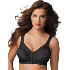 PLAYTEX 18 Hour Front-Close Wire-Free Bra(Black)