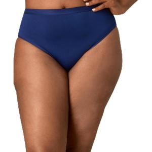 PLAYTEX Women’s Microfiber Underwear w/High Cut, 3-Pack, Plus Size Panties Available, Cool Comfort, Stay-Put Design(Digital Rose/Sail Away Navy/Noten Floral Print)
