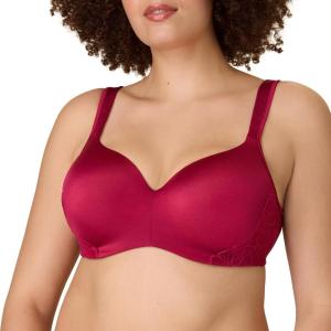 Playtex Womens Balconette Underwire Bra, Plus-Size Bras Available, Full Coverage, Moisture-Wicking, 4802(Digital Rose)