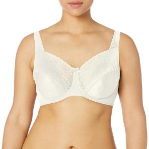 Playtex Women’s Secrets Full-Figure Underwire Bra, Beautiful Lift Full-Coverage Underwire Bra(Mother of Pearl)