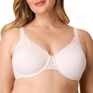 Playtex Womens Underwire Bra, Plus-Size Bras Available, Full Coverage, Convertible, Supportive, Lace, 4805(Heirloom White)
