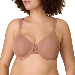 Playtex Womens Underwire Bra, Plus-Size T-Shirt Bras Available, Full Coverage, Moisture-Wicking, 4807(Dark Iced Brown)