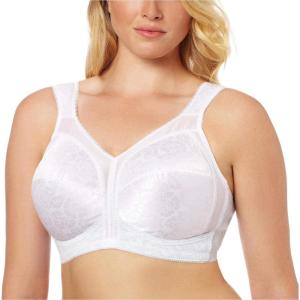 Playtex Women’s Wireless Bra, 18 Hour Plus-Size Bras Available, Full Coverage, Smoothing, 4693, Single or 2-Pack(Rosewater)