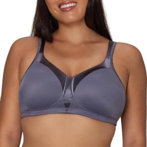 Playtex Women’s Wireless Bra, 18 Hour Plus-Size T-Shirt Bras Available, Smoothing, Full Coverage, 4803, Single or 2-Pack(Private Jet)