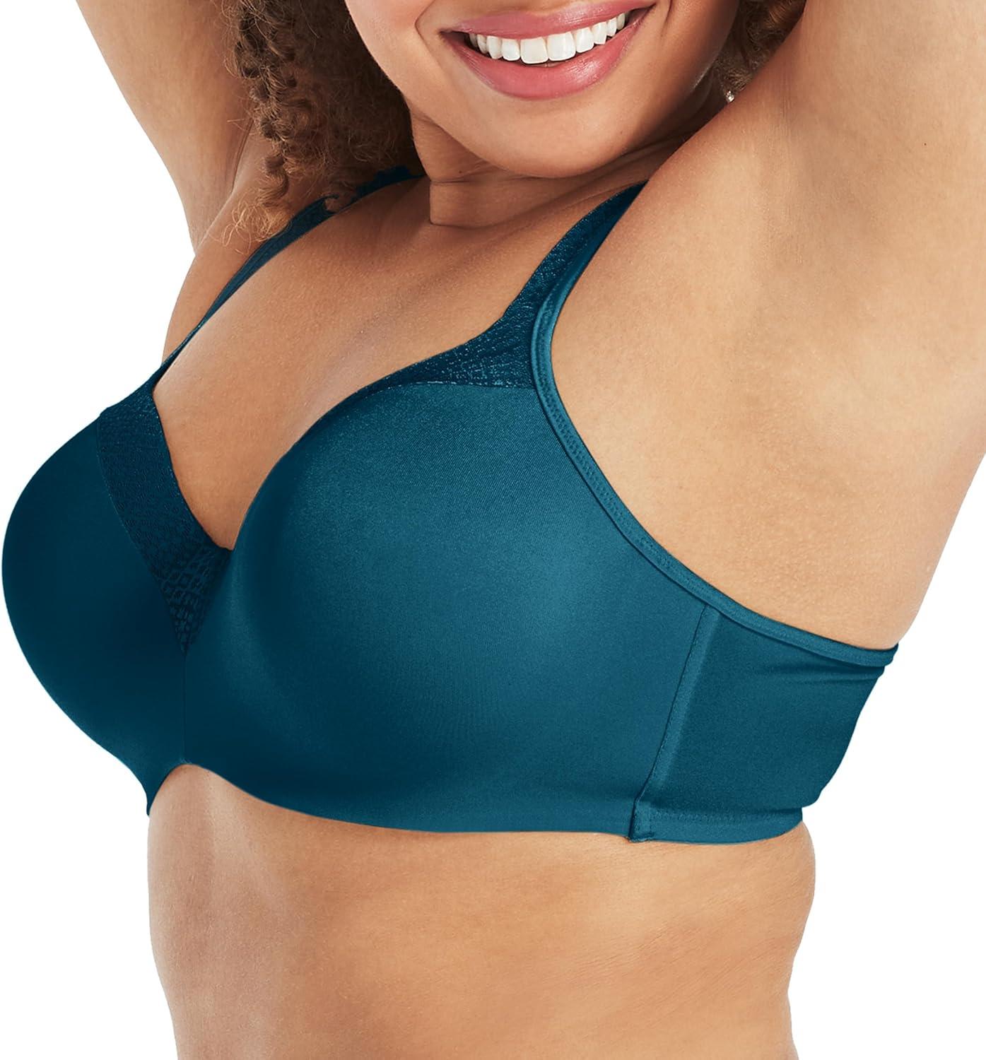 imagePLAYTEX womens Secrets Underwire Balconette Tshirt Bra for Full Figures Retired ColorsJuniper Blue