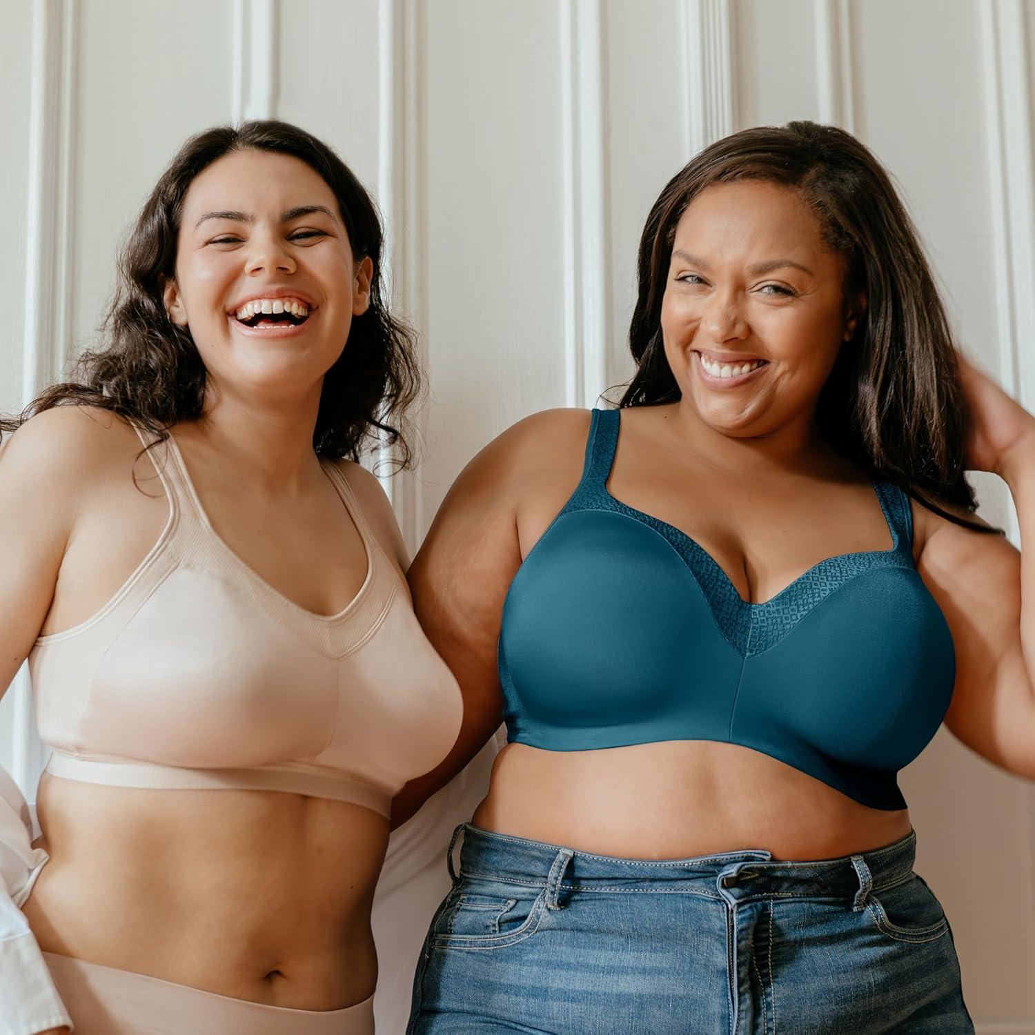 imagePLAYTEX womens Secrets Underwire Balconette Tshirt Bra for Full Figures Retired ColorsJuniper Blue