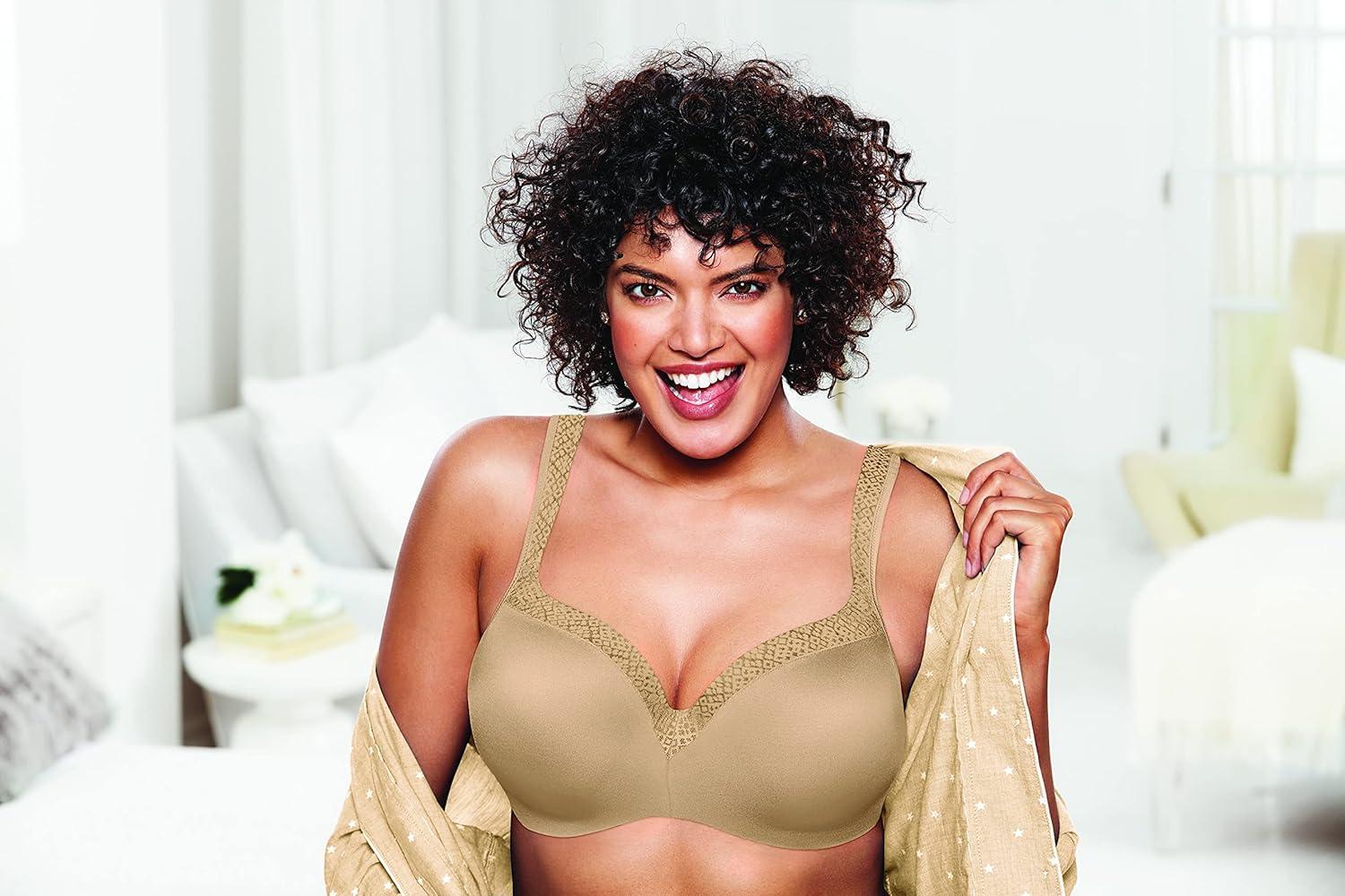 imagePLAYTEX womens Secrets Underwire Balconette Tshirt Bra for Full Figures Retired ColorsNude