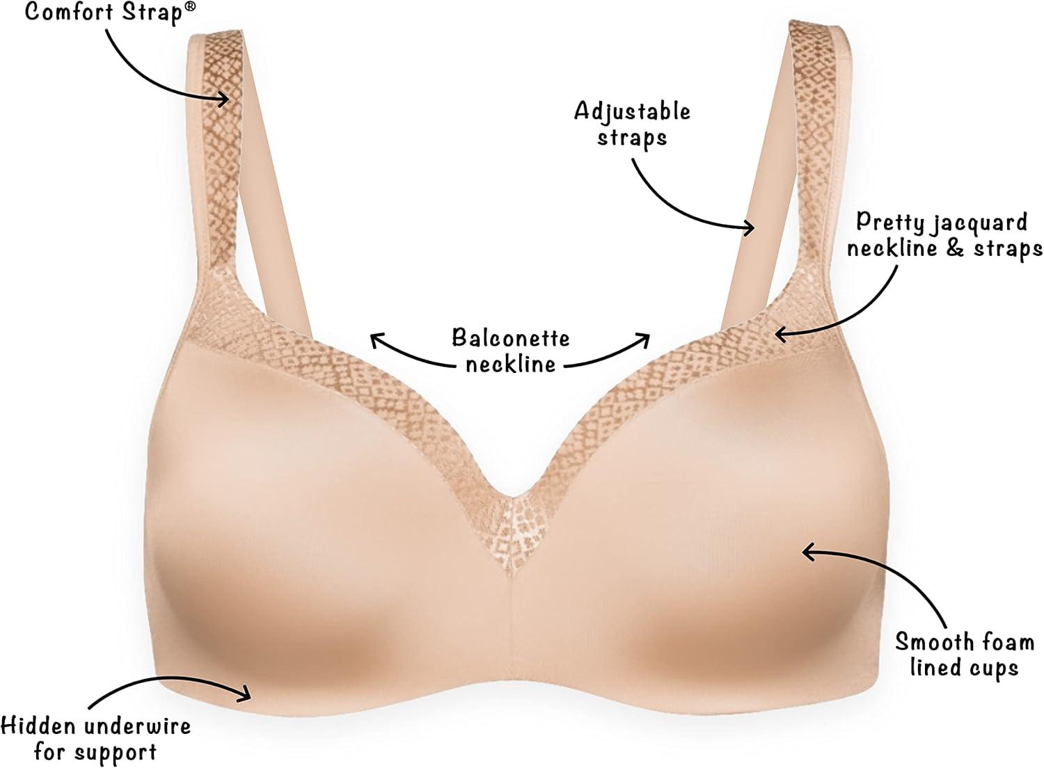 imagePLAYTEX womens Secrets Underwire Balconette Tshirt Bra for Full Figures Retired ColorsSandshell