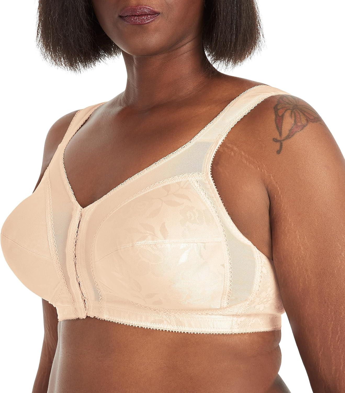 imagePlaytex Womens 18 Hour FrontClose Wireless Bra 4Way TruSUPPORT Bra with Flex BackLight Beige