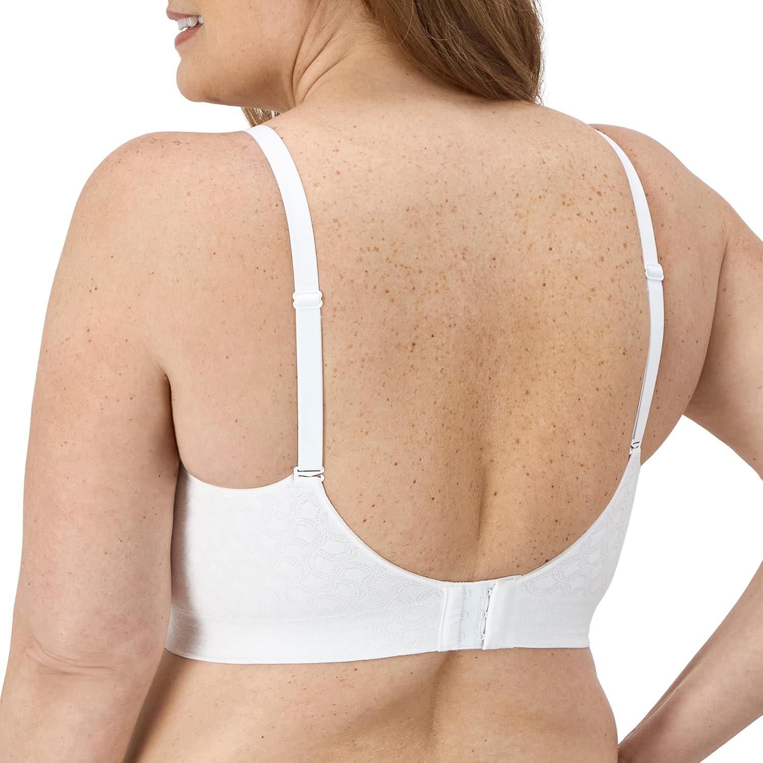 imagePlaytex Womens Smoothing Full Coverage Wireless Bra Us4p31 2Pack Sizes S3x MXLAlmondWhite