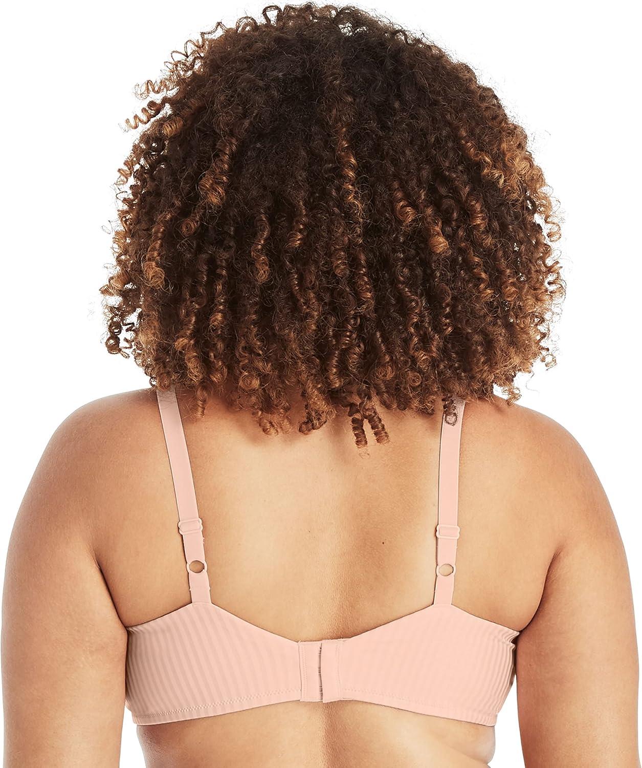 imagePlaytex Womens Wireless Bra Secrets Perfectly Smooth Wirefree Bra Full Coverage US4707Pink Pirouette