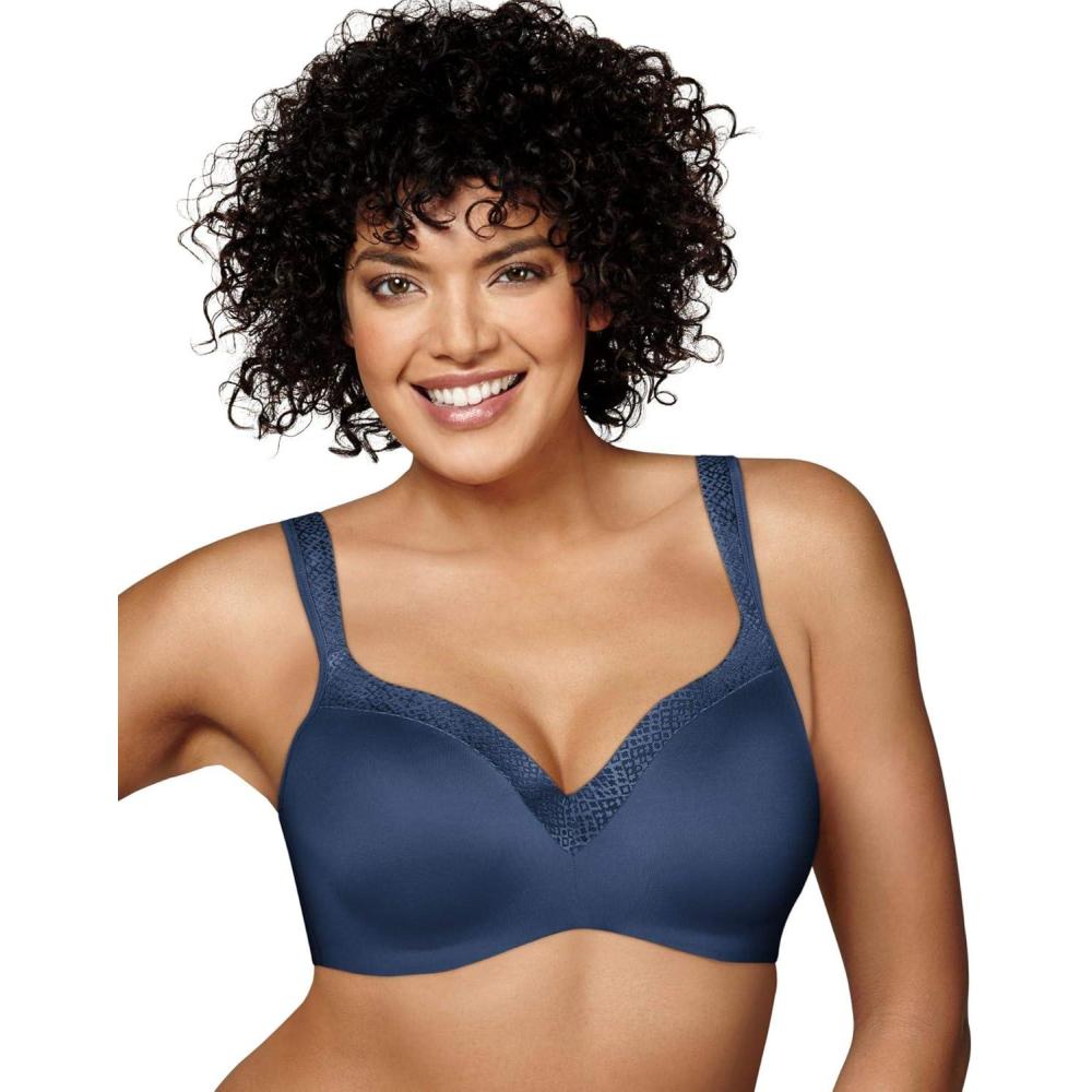 imagePLAYTEX womens Secrets Underwire Balconette Tshirt Bra for Full Figures Retired ColorsBlue