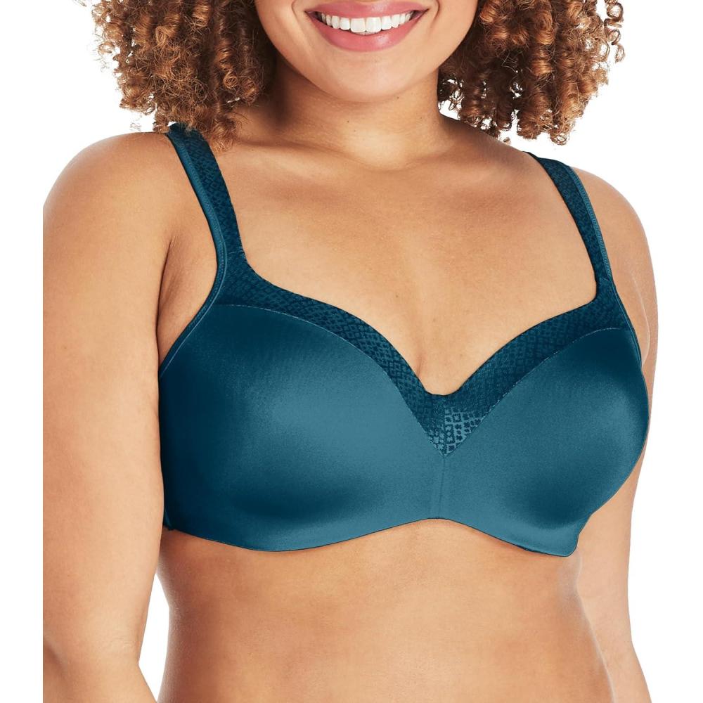 imagePLAYTEX womens Secrets Underwire Balconette Tshirt Bra for Full Figures Retired ColorsJuniper Blue